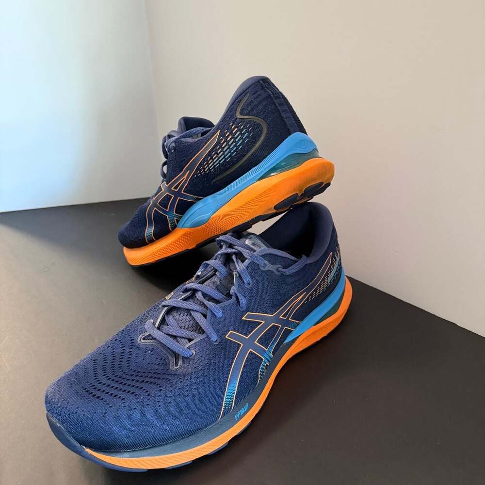 ASICS GEL-Cumulus 24 Running Shoes Deep Ocean Amber Size 14